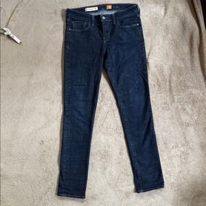PILCRO Anthropologie STET Mid-Rise Women's Skinny Jeans Size 29 dark wash